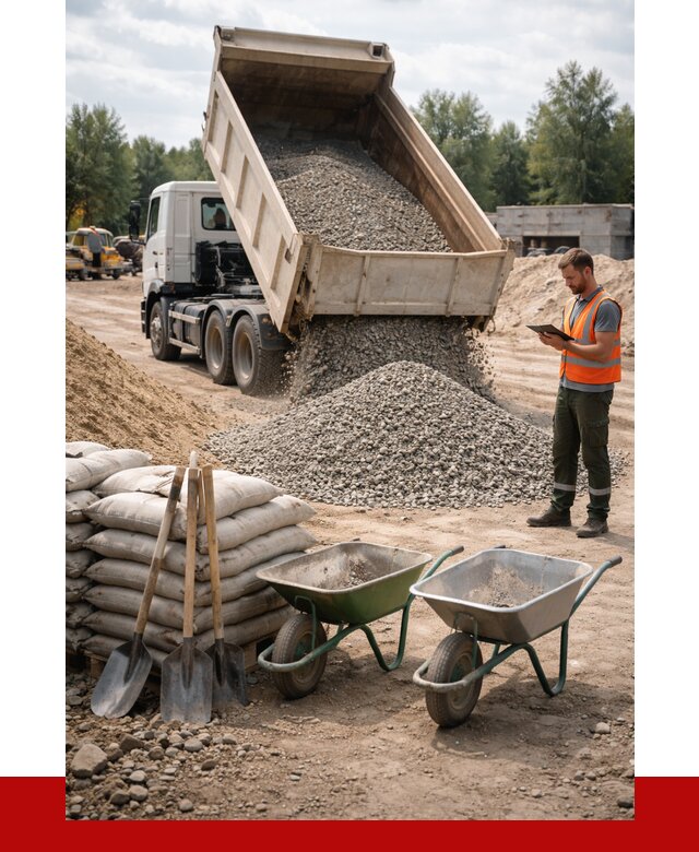 Доставка нерудных материалов в Луге от 1237 руб. | ПРОНЕРУДЛга