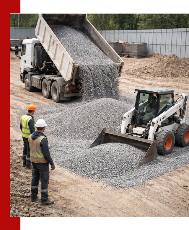 Доставка и продажа гранитного щебня фракции 0-5 в Луге