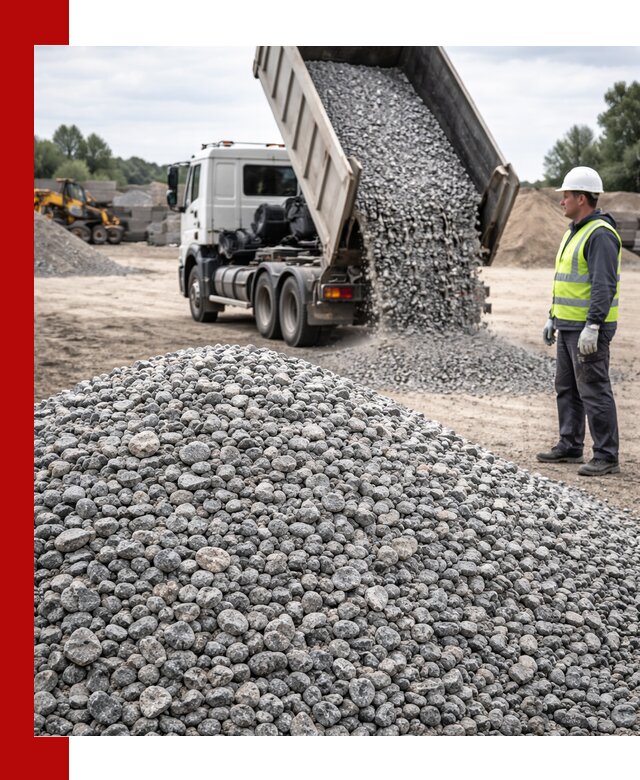 Доставка и продажа гранитного щебня фракции 5-20 в Луге