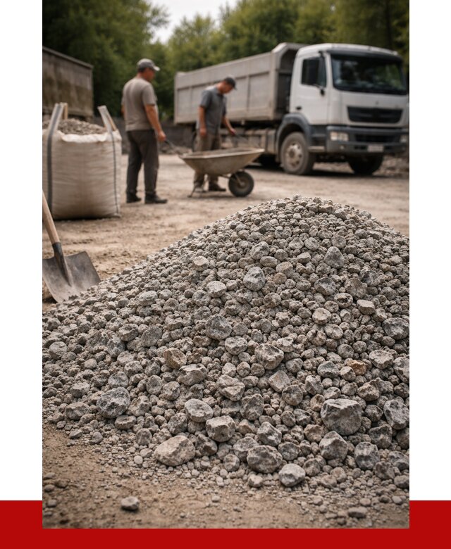 Гранитный щебень фракция 20-40 в Луге от 3299 руб. ПРОНЕРУДЛга