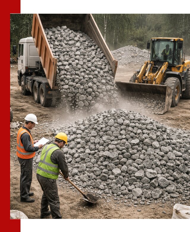 Гранитный щебень фракция 70-150 доставка в Луге