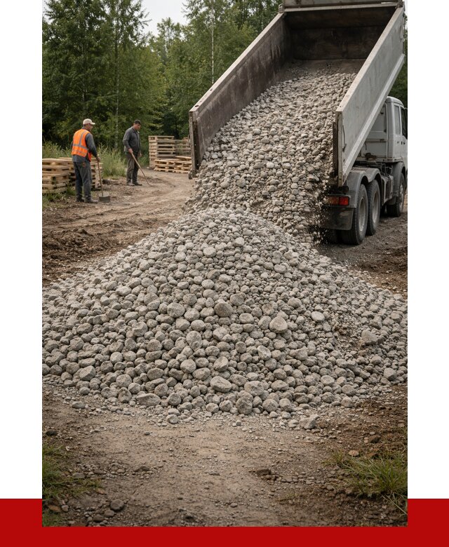 гравийный щебень фракция 70-120 в Луге от 2526 р. ПРОНЕРУДЛга