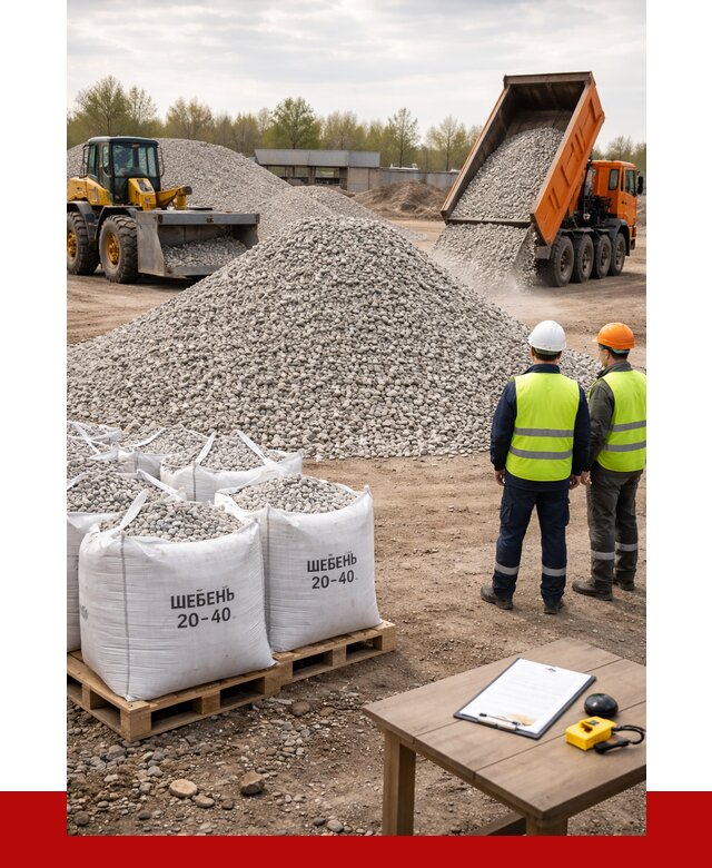 Известняковый щебень 20-40 в Луге от 2165 р. ПРОНЕРУДЛга