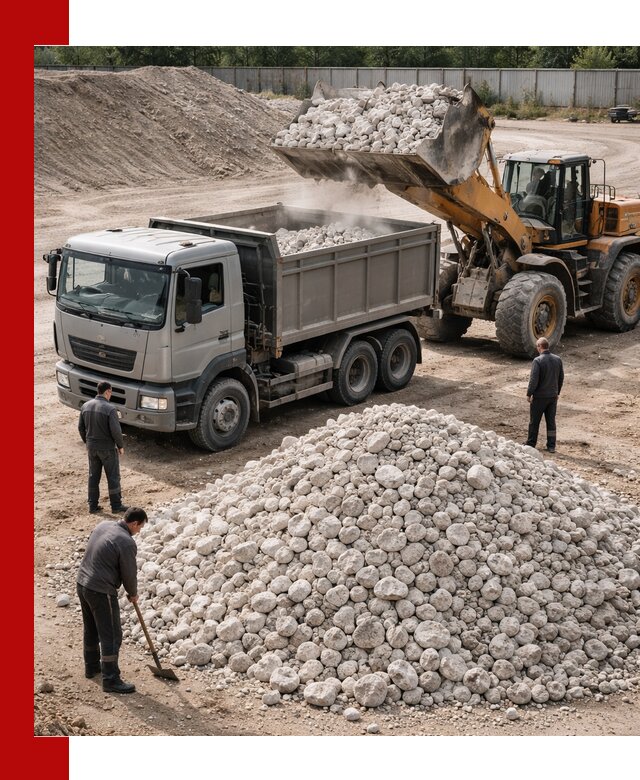 Известняковый щебень фракция 70–150 с доставкой в Луге