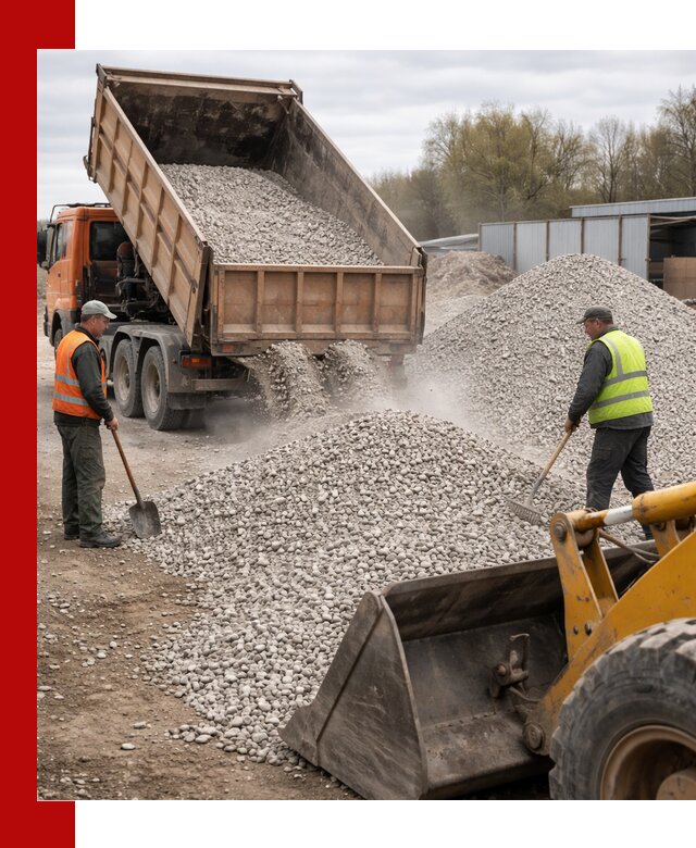 Доломитовый щебень фракции 5-20 с доставкой в Луге