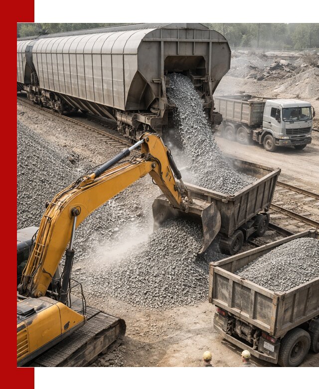 Доставка железнодорожного щебня в Луге крупными партиями быстрого отгруза