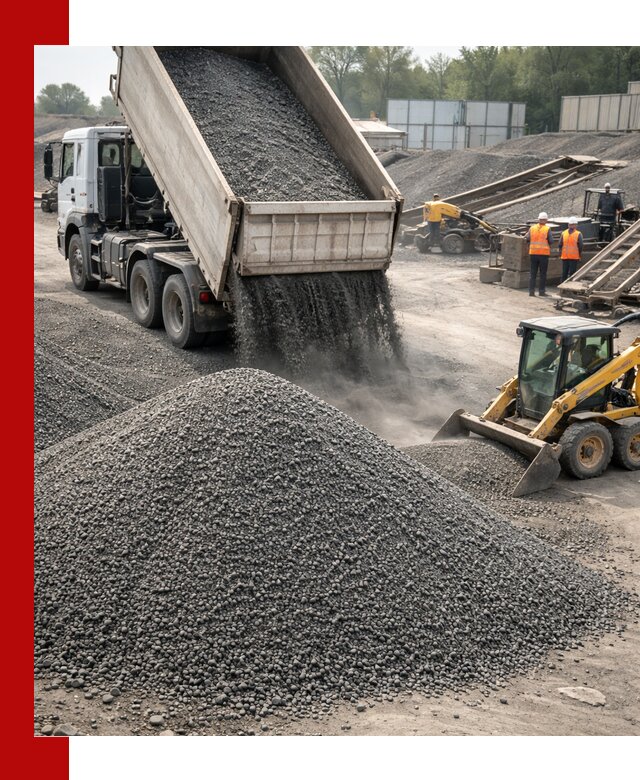 Вторичный щебень фракция 0–5 с доставкой в Луге