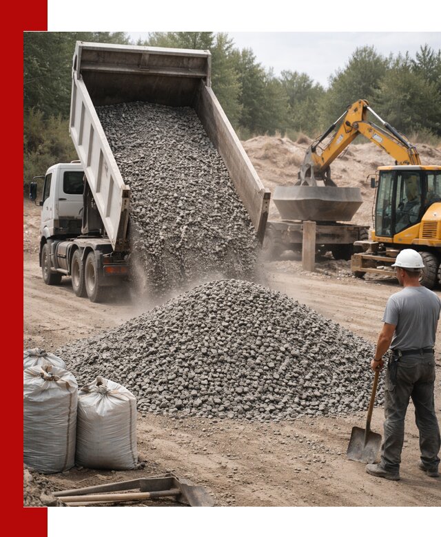 Доставка и продажа бетонного щебня в Луге