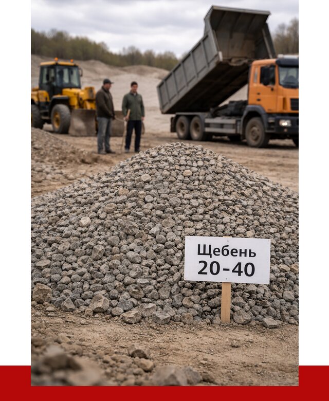 Бетонный щебень фракция 20-40 в Луге от 2526 р. | ПРОНЕРУДЛга