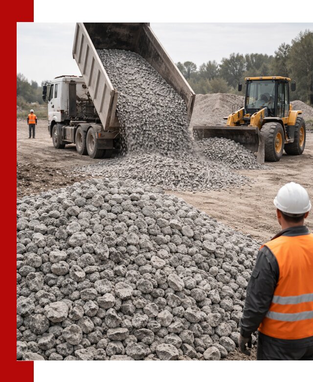 Доставка бетонного щебня фракции 20-40 в Луге