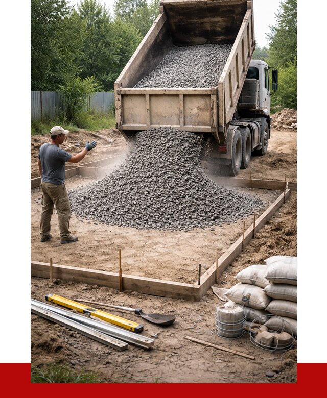 Купить щебень для фундамента в Луге от 4640 р. | ПРОНЕРУДЛга