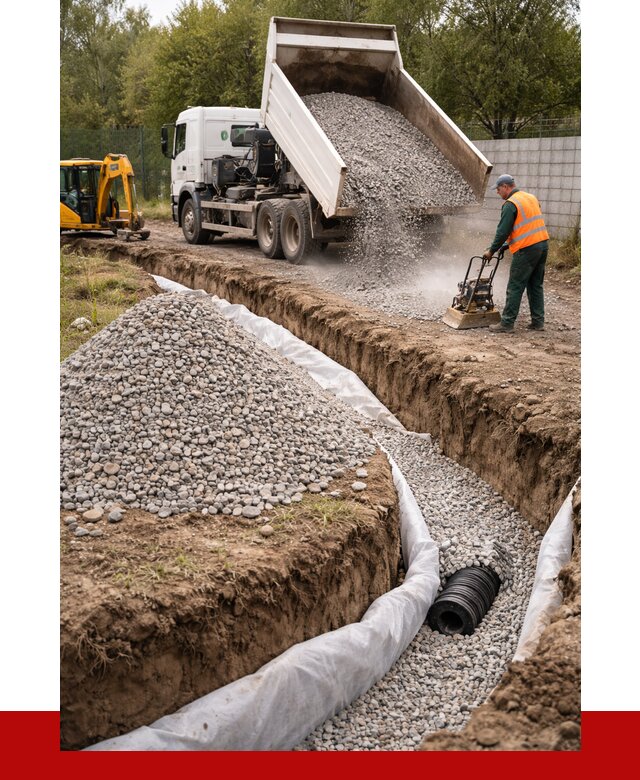 Щебень для дренажа в Луге от 1907 р., ПРОНЕРУДЛга доставка