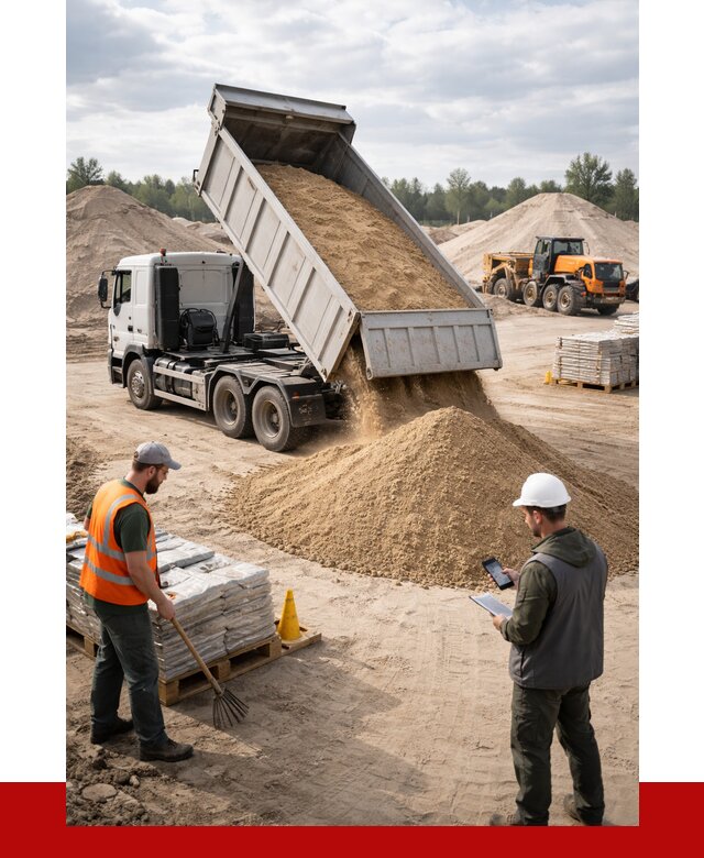 Карьерный песок с доставкой в Луге от 3712 р. ПРОНЕРУДЛга