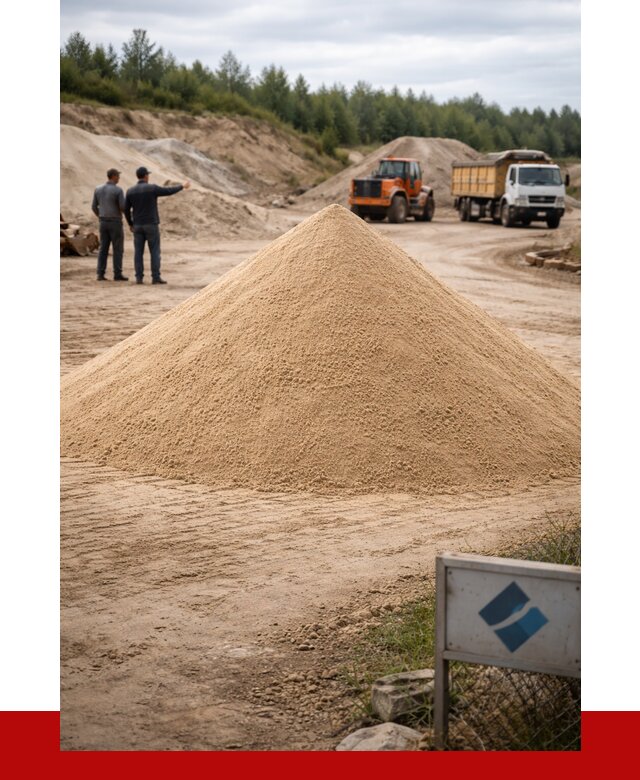 Карьерный песок навалом в Луге от 1856 р. | ПРОНЕРУДЛга