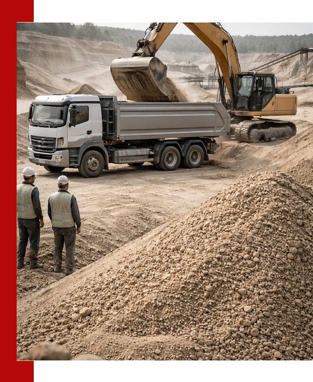 Карьерный крупнозернистый песок с доставкой в Луге