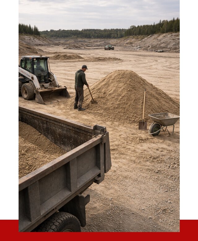 Карьерный песок среднезернистый в Луге, от 2268 р. ПРОНЕРУДЛга