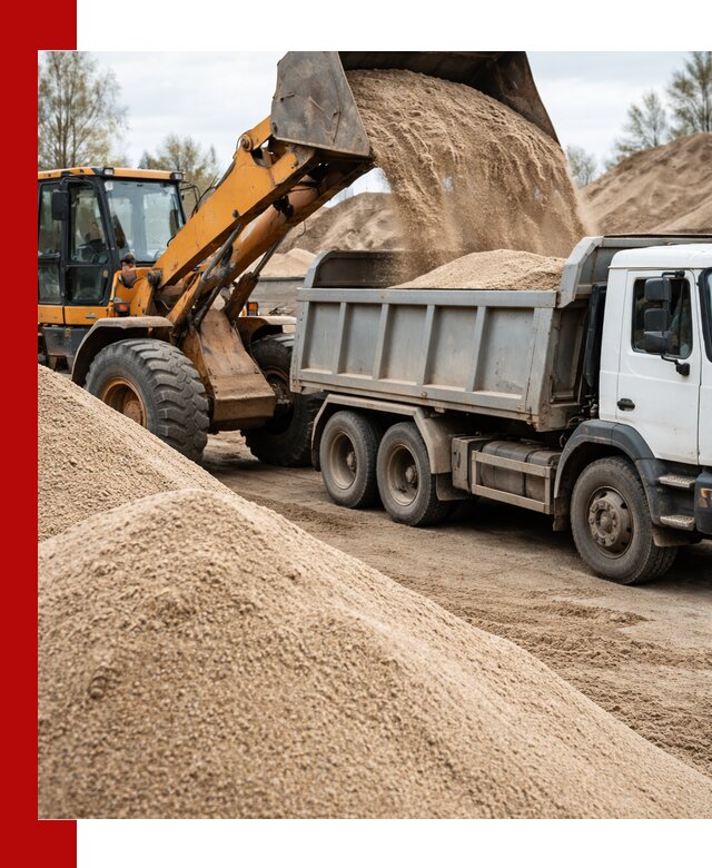 Доставка сеяного песка в Луге оптом и в розницу