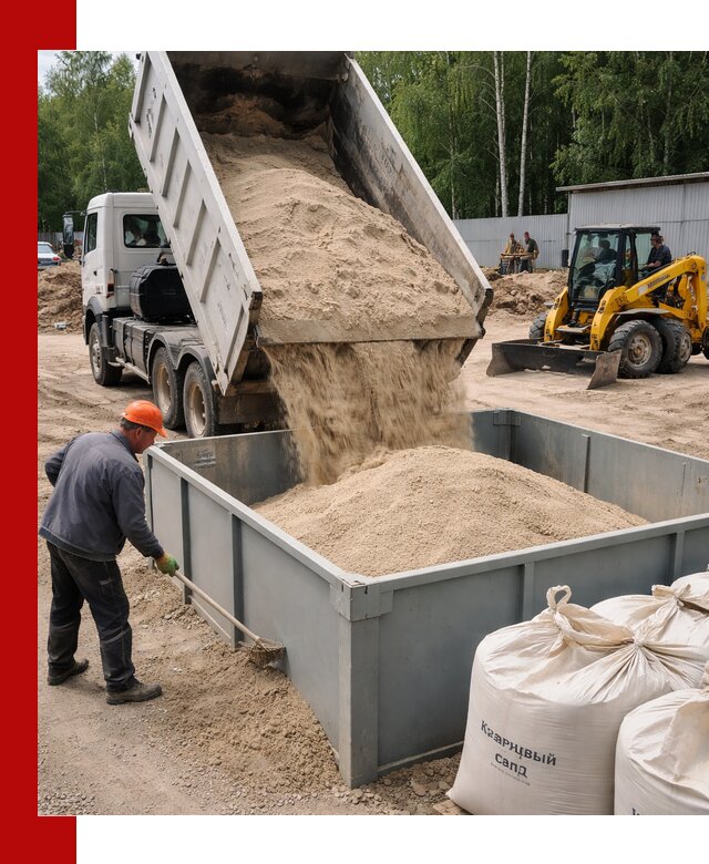 Кварцевый песок для фильтра в Луге — доставка и качество