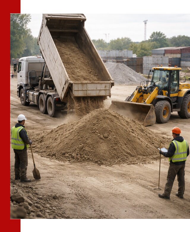 Доставка и продажа пескогрунта оптом и в розницу в Луге