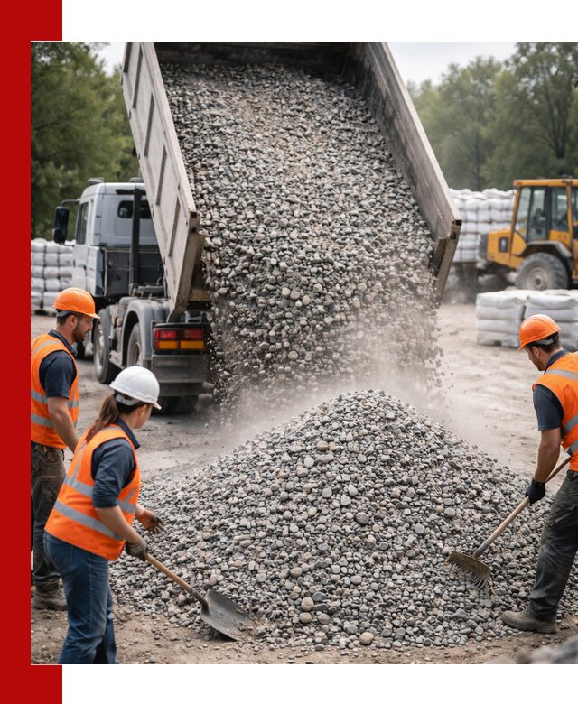 Доставка гравия и камня в Луге оптом и в розницу
