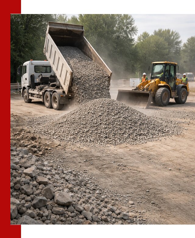 Гравий фракция 5–20 доставка в Луге оптом и в розницу
