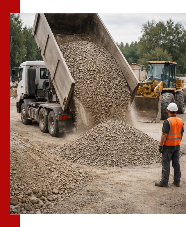 Доставка щпс в Луге — щебеночно-песчаная смесь под заборы и дорожки