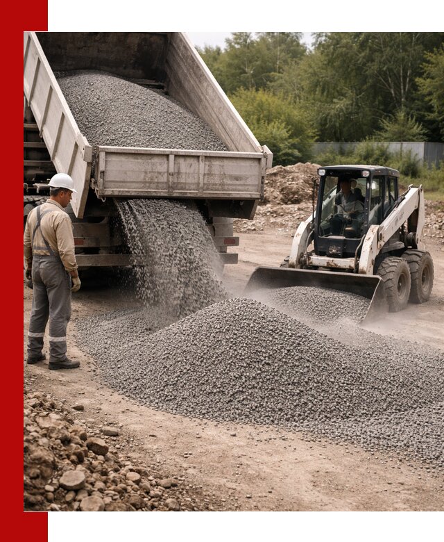 Доставка гравийного отсева 0-5 в Луге оптом и в розницу