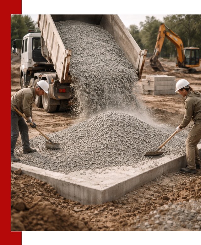 Доставка и продажа отсева для бетона в Луге