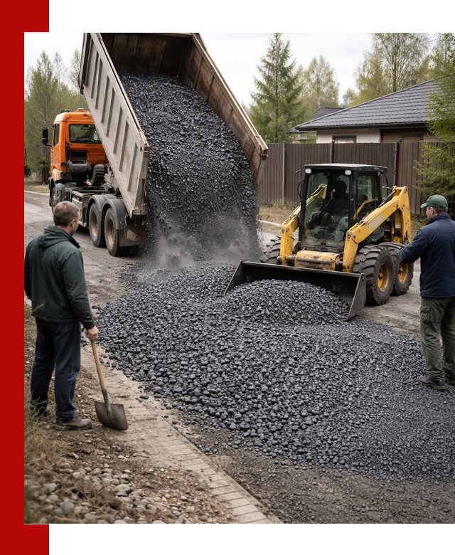 Крошка габбро с доставкой в Луге для строительных работ