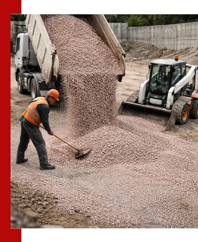 Крошка розовый гранит с доставкой в Луге от производителя