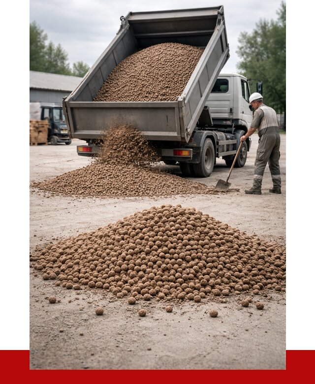 Керамзит с доставкой в Луге от 4330 р. за м3 | ПРОНЕРУДЛга