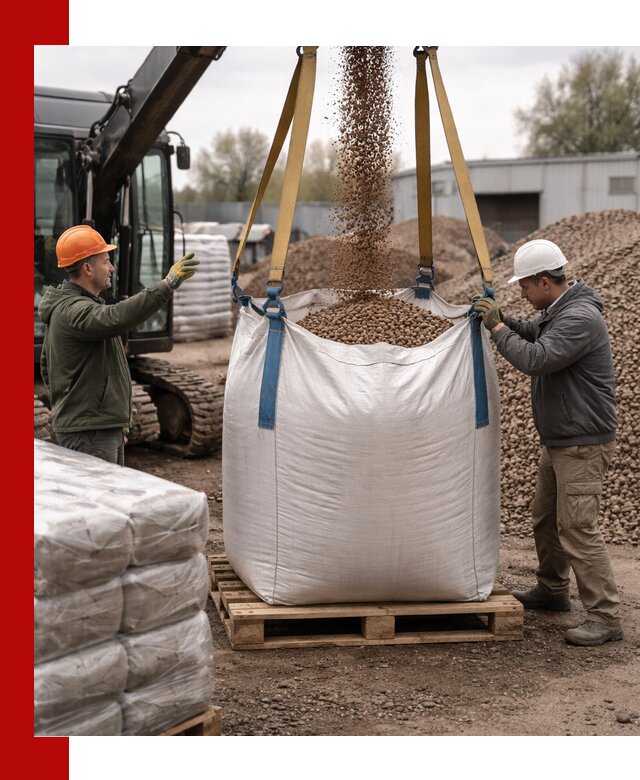 Керамзит в биг-бегах с доставкой в Луге