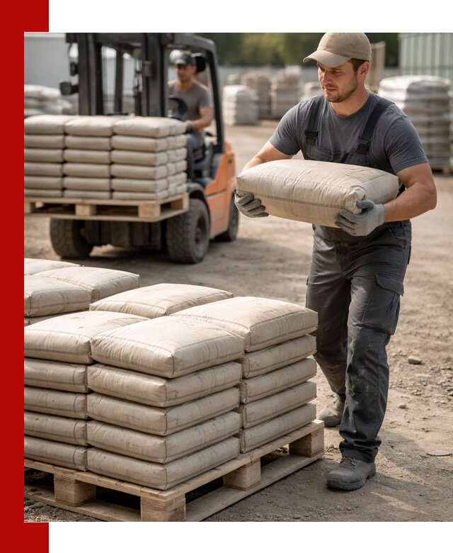 Доставка цемента в мешках оптом и в розницу в Луге