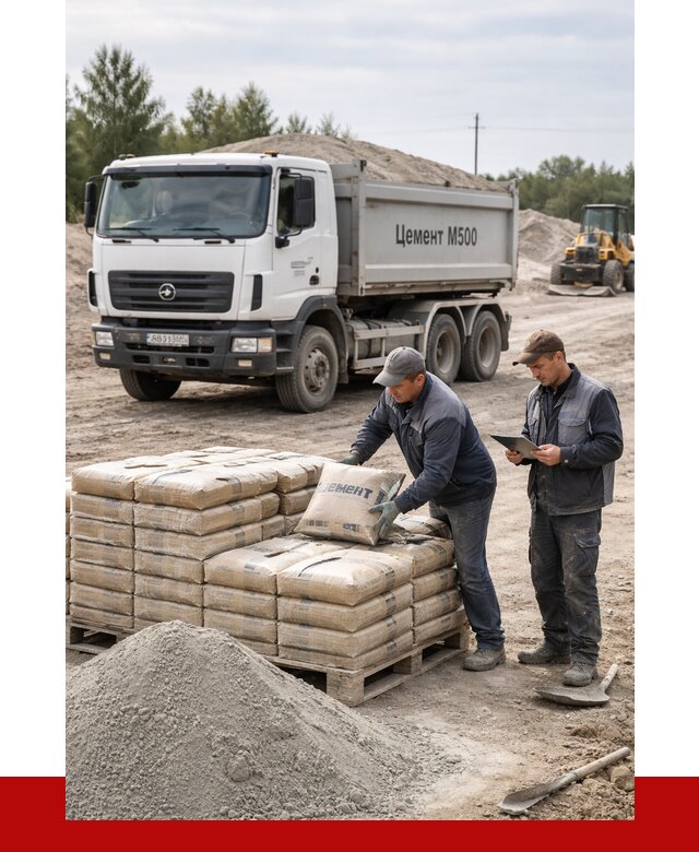 Купить цемент м500 с доставкой в Луге от 5361 р. | ПРОНЕРУДЛга