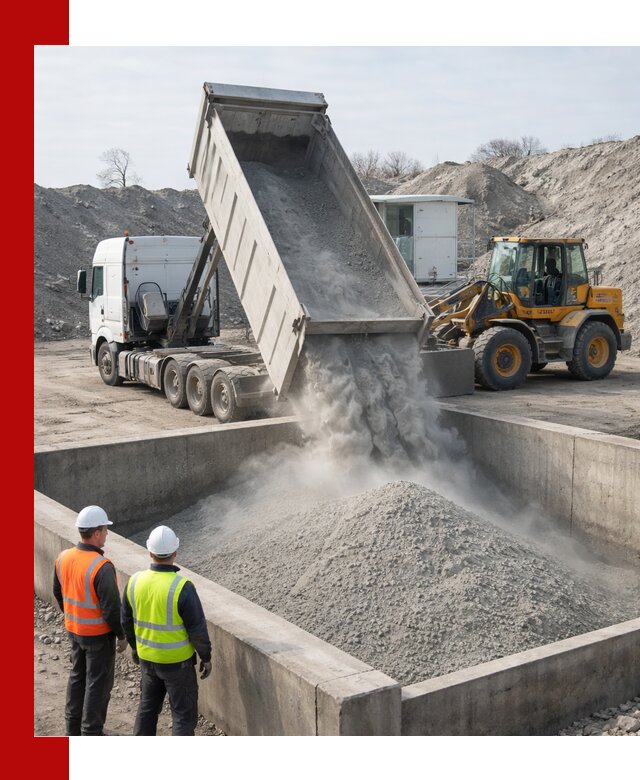 Доставка цемента навалом в Луге крупными партиями