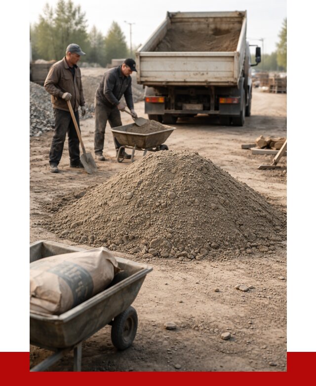 Цементно-песчаная смесь М150 в Луге от 4846 р. | ПРОНЕРУДЛга