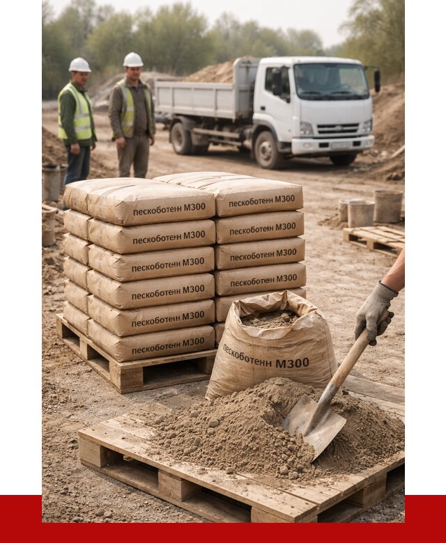 Пескобетон М300 в Луге с доставкой от 4794 р. за куб | ПРОНЕРУДЛга