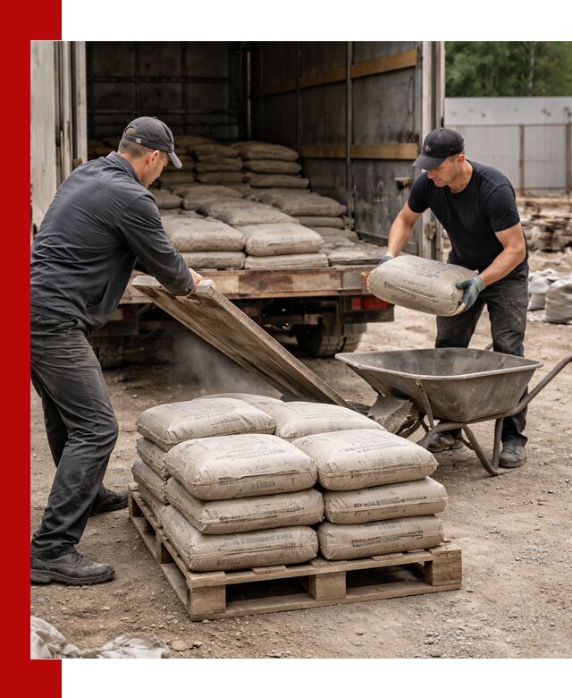 Пескобетон М300 с доставкой в Луге по выгодной цене