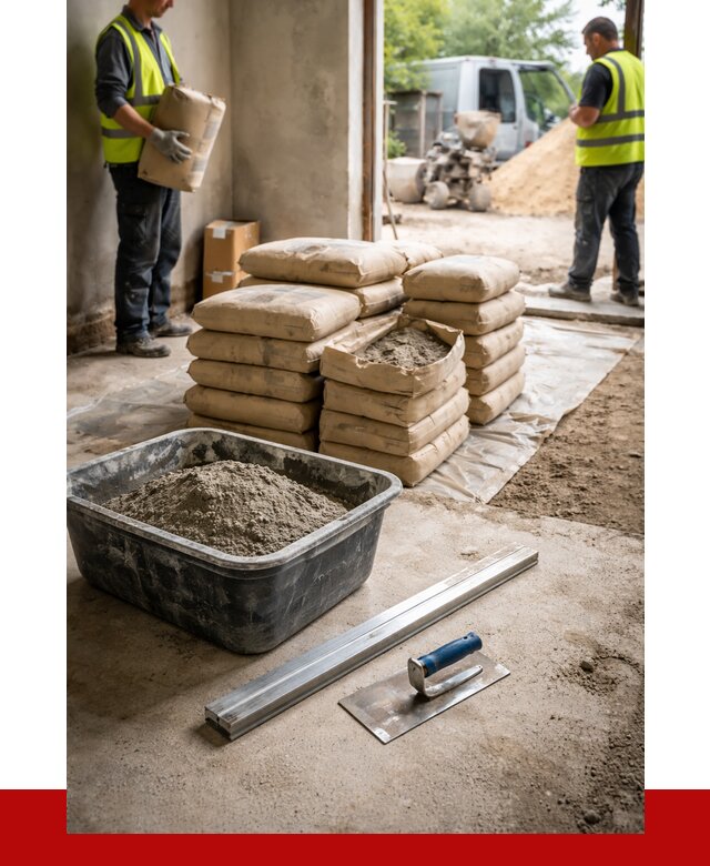 Купить сухую смесь для стяжки в Луге от 4640 р. | ПРОНЕРУДЛга