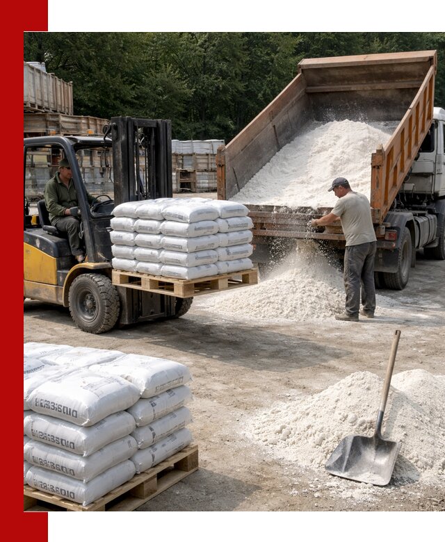 Доставка строительной извести оптом и в розницу в Луге