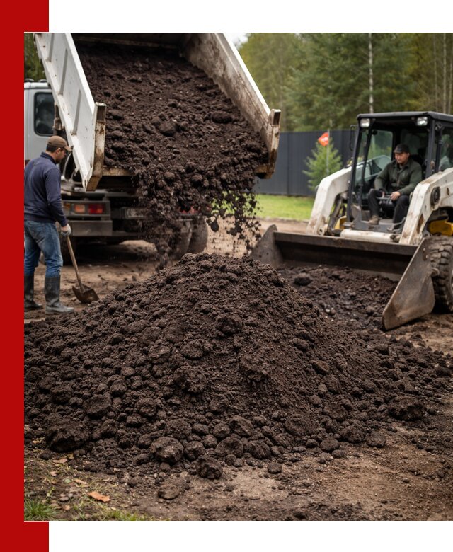 Плодородный грунт с доставкой в Луге для садов и огородов