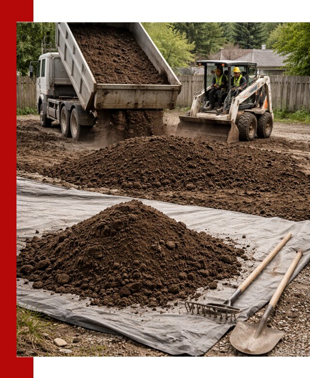 Грунт для отсыпки участка с доставкой в Луге