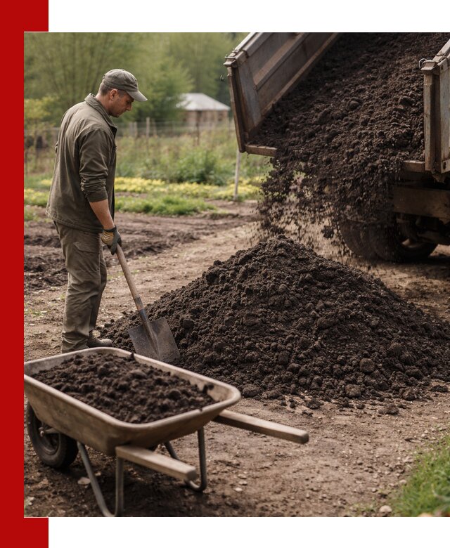 Доставка качественной земли для огорода в Луге