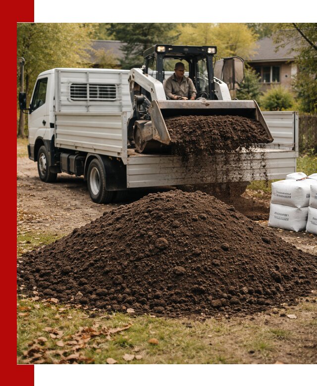 Доставка садовой земли в больших объёмах в Луге
