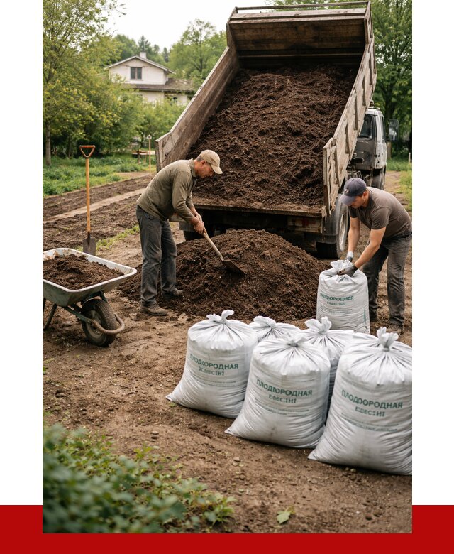 Плодородная смесь в Луге от 4330 р./куб с доставкой | ПРОНЕРУДЛга