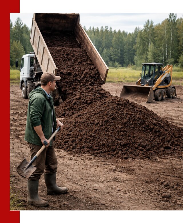 Купить верховой торф с доставкой в Луге для садоводства и растений