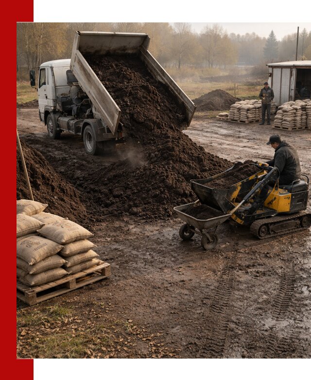 Кислый торф в доставке по выгодным ценам в Луге