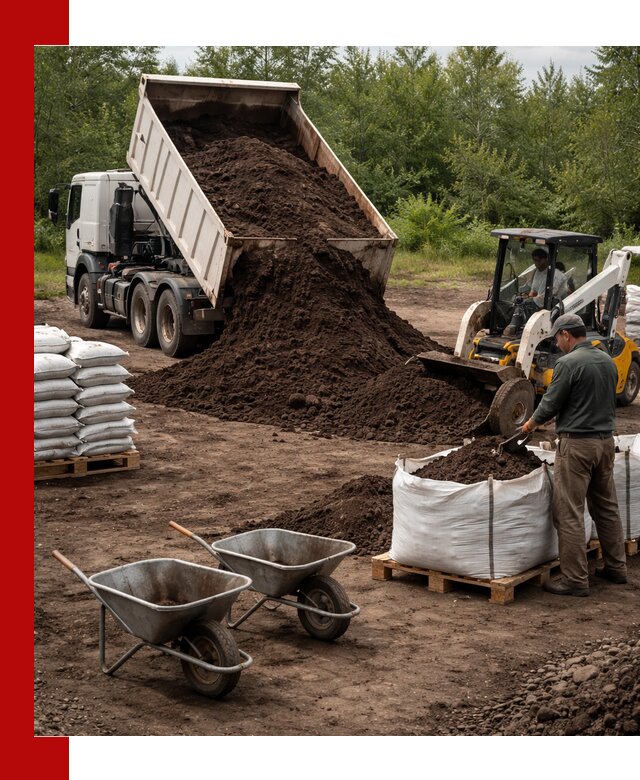 Доставка и продажа торфогрунта в Луге оптом и в розницу