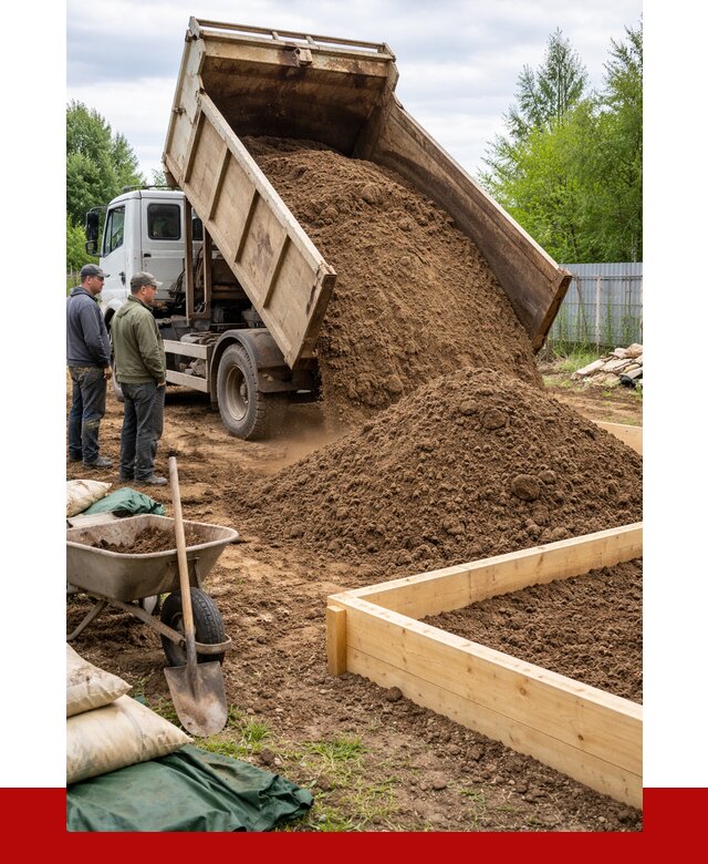 Торфо песчаная смесь в Луге с доставкой от 1907 р. | ПРОНЕРУДЛга