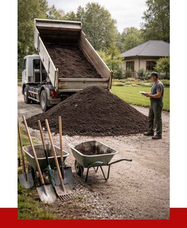 Купить чернозем с доставкой в Луге от 1856 р. | ПРОНЕРУДЛга